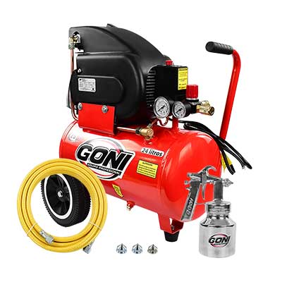 Kit del Pintor Goni 940P  2.5 hp Compresor, Manguera y Pistola